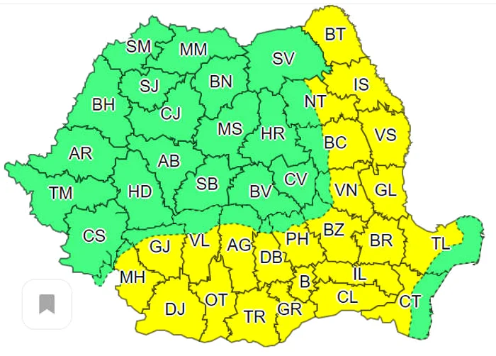 
    Prima zi de toamnă aduce temperaturi caniculare și furtuni violenteSursa Foto: ANM  