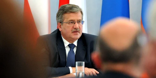 Preşedintele Poloniei, Bronislaw Komorowski,