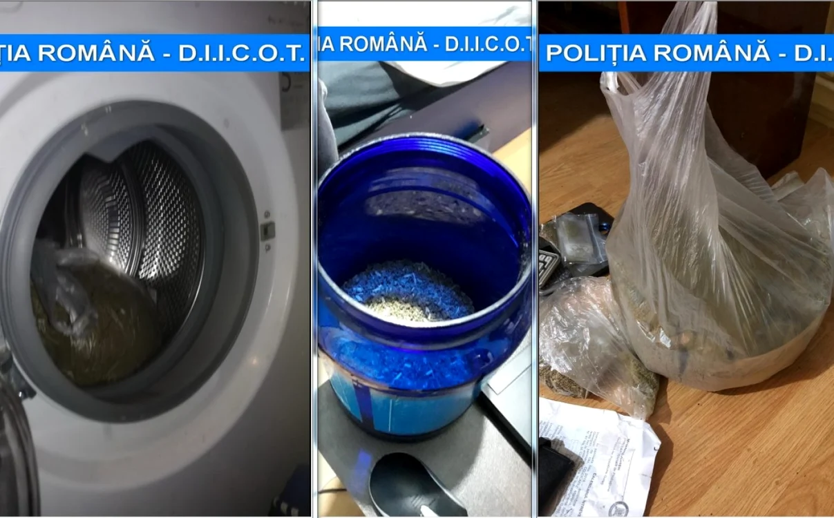 O parte din captura de droguri făcută de DIICOT Galaţi FOTO DIICOT