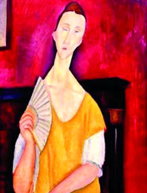 Amedeo Modigliani – Femeia cu evantaiul