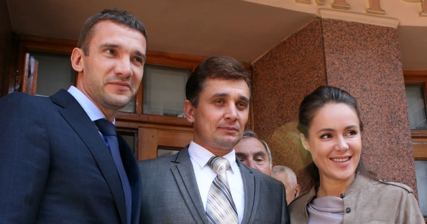 Andrei Şevcenko, alături de Iurie Levcic şi Natalia Korolevska