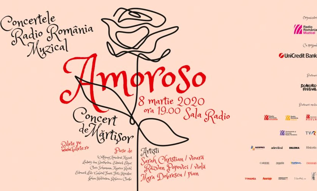 Amoroso, pe 8 martie, la Sala Radio, la Concertele Radio România Muzical jpeg