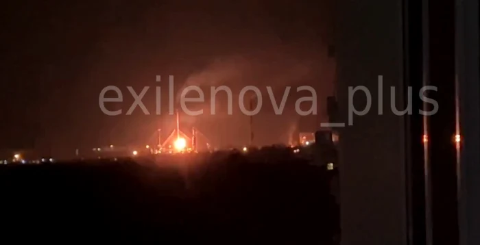 Atacul a vizat rafinăria din Saratov FOTO Captură video X /  Anton Gerashchenko