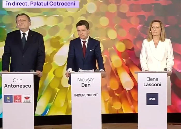 Dezbaterea electorală organizată de Digi24/FOTO: Captură Video