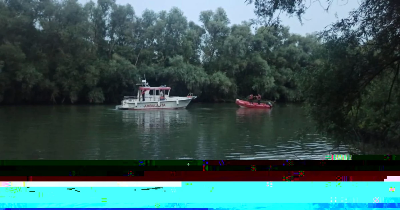 Bărbatul este căutat de pompieri FOTO ISU Delta Tulcea