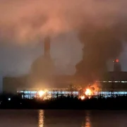 Explozii la o termocentrală din regiunea Moscovei FOTO X  Nexta jpg