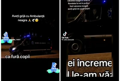 ambulanta neagra conspiratii tiktok   foto colaj tik tok jpeg