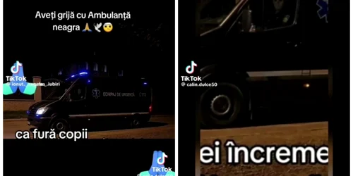 ambulanta neagra conspiratii tiktok   foto colaj tik tok jpeg