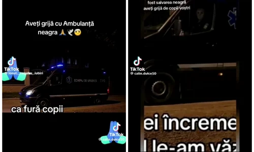 ambulanta neagra conspiratii tiktok   foto colaj tik tok jpeg