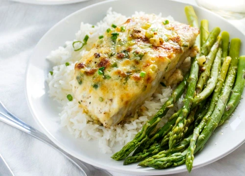 halibut cu usturoi si parmezan jpeg