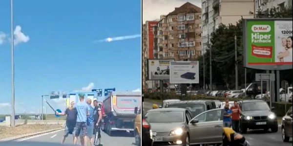 Altercaţii în trafic în Sibiu într-o intersecţie aglomerată şi pe şoseaua de centură - A1 Foto colaj
