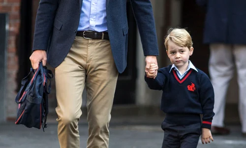 Prince George Attends Thomas's Battersea On His First Day At School jpeg