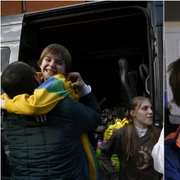 Copii ucraineni eliberați din taberele brutale ale Kremlinului FOTO AFP
