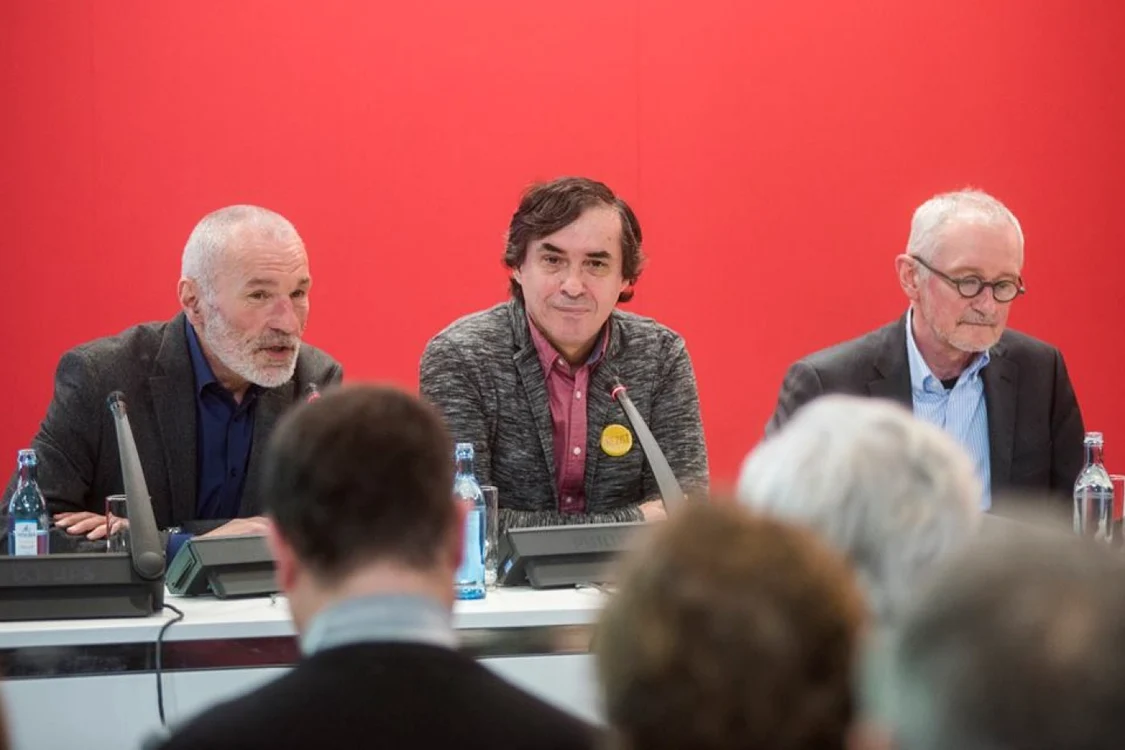 Mircea Cărtărescu la Târgul de carte de la Leipzig FOTO MCIN