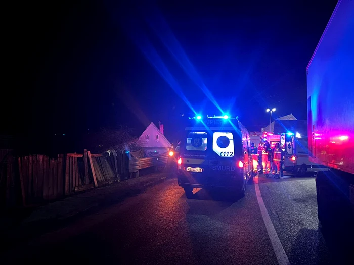 Imagine de la accidentul de pe DN1 din Scoreiu Sibiu