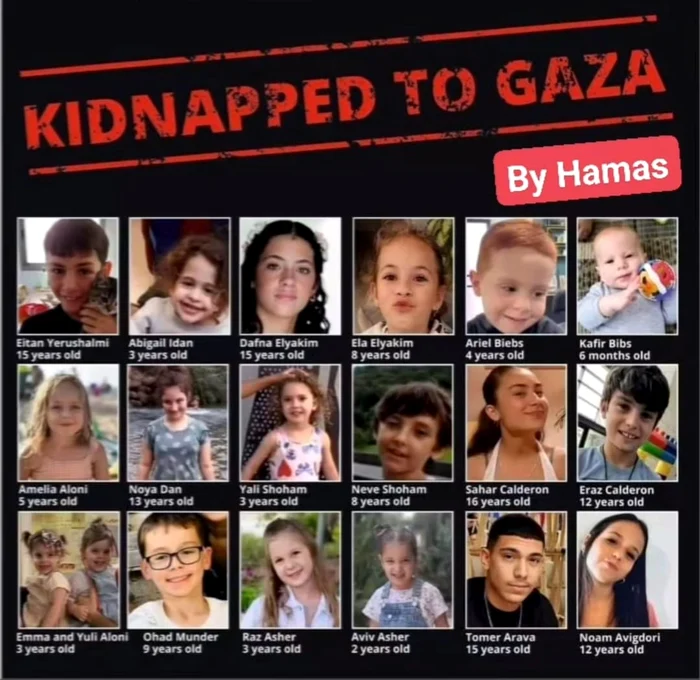 Copii dispăruți în urma atacului Hamas