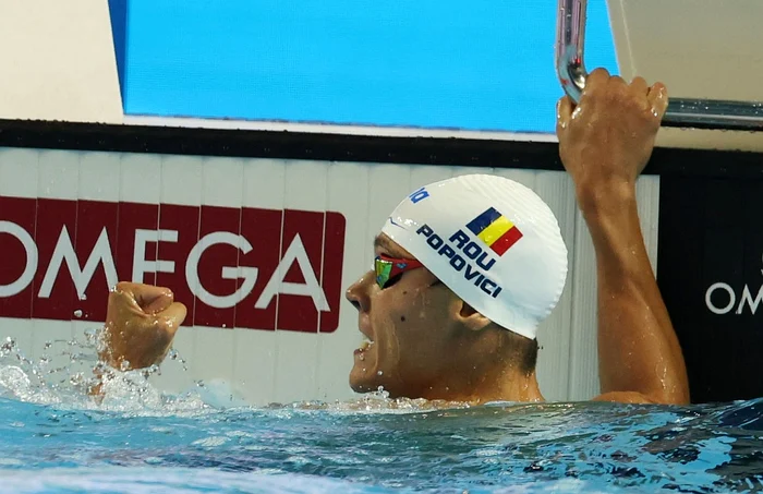 David Popovici este unul dintre favoriții probei de 100 m liber (Foto: EPAImages)