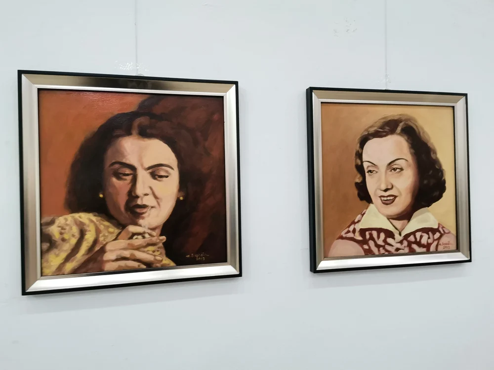 „Chipuri” - Maria Tănase, portrete realizate de Mihai Dascălu FOTO: Alina Mitran