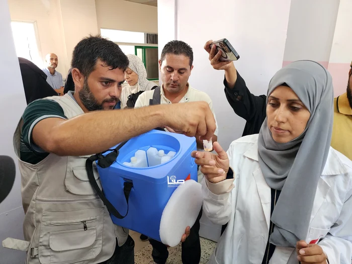 A început vaccinarea anti-polio în Fâșia Gaza  - Foto SafaPs X