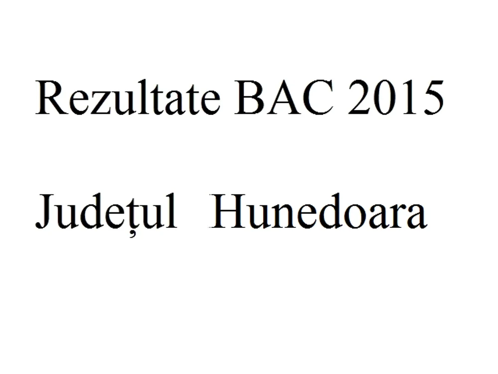 
    Edu.ro Rezultate Bacalaureat 2015 Hunedoarafoto: click.ro  