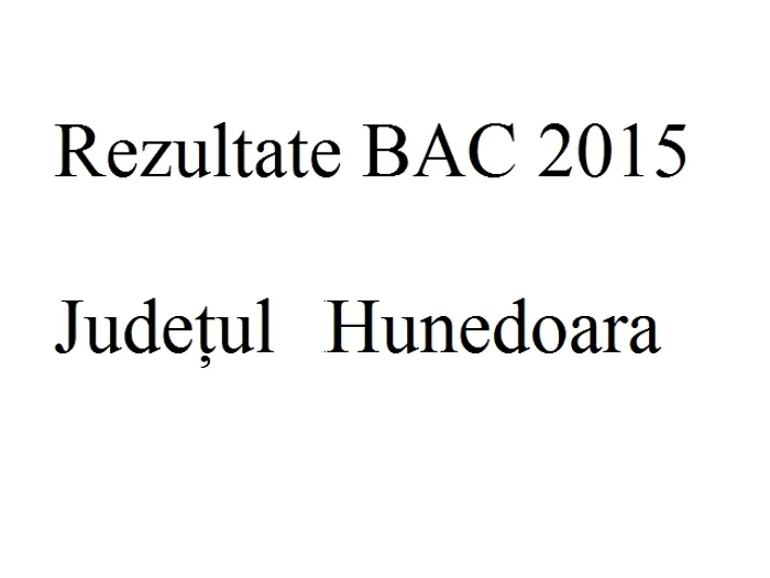 Edu.ro Rezultate Bacalaureat 2015 Hunedoarafoto: click.ro