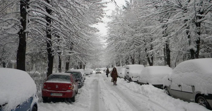 Iarnă autentică la Ploieşti. FOTO: Dana Mihai
