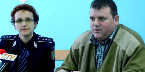 Şeful SCCO, Ioan Filip, alături de purtătorul de cuvânt al IPJ, Tincuţa Dumuţa (foto S. Olaru)