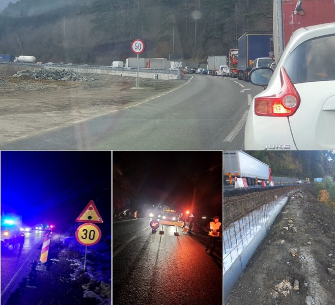Restricţii de circulaţie pe Valea Oltului (DN7) timp de o lună. La ce să se aștepte șoferii