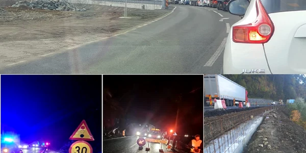 Restricțiile rutiere din zona Boița în Sibiu pe DN7 și traficul infernal de pe Valea Oltului Foto colaj.jpg