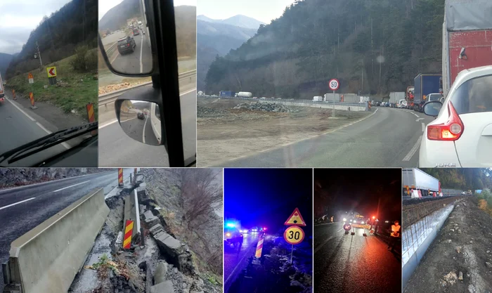 Restricțiile rutiere din zona Boița în Sibiu pe DN7 și traficul infernal de pe Valea Oltului Colaj