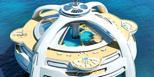 Utopia dispune de 11 punţi, ultima fiind destinată elicopterelor