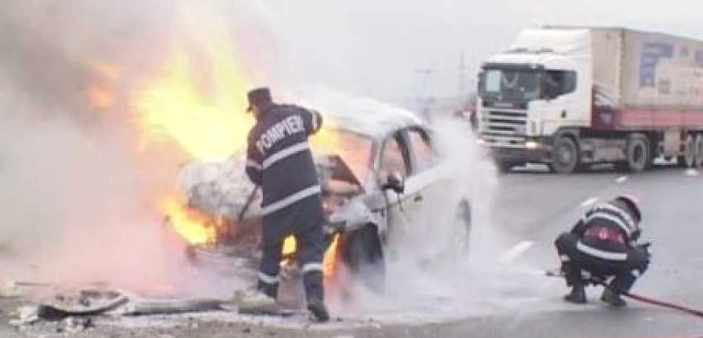 Maşina a fost distrusă în proporţie de peste 80 la sută