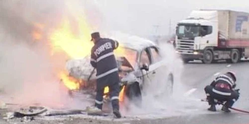 Maşina a fost distrusă în proporţie de peste 80 la sută