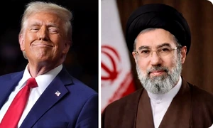 Donald Trump și Mojtaba Khamenei FOTO X/@IranIRGCC