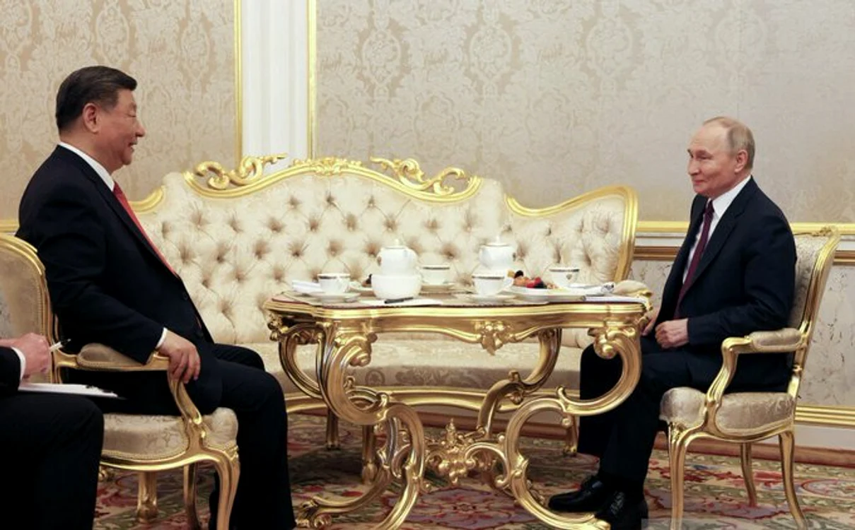 Xi Jinping și Vladimir Putin, la Moscova FOTO: X 