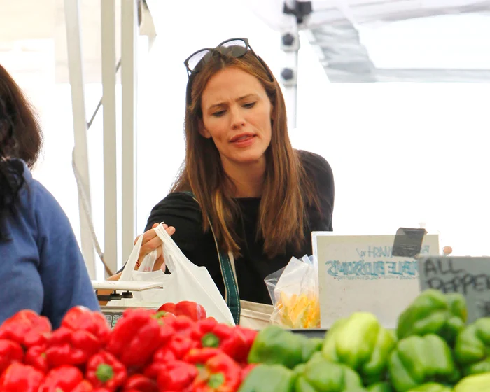 Familie Garner auf dem Farmers Market in Brentwood jpeg