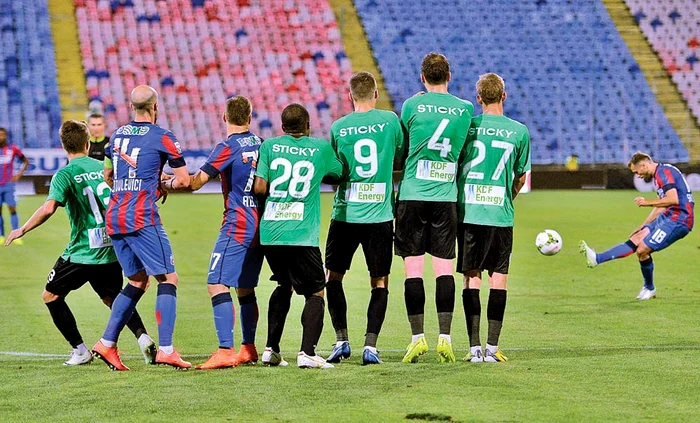 Lucian Sânmărtean, autorul unui gol din lovitură liberă