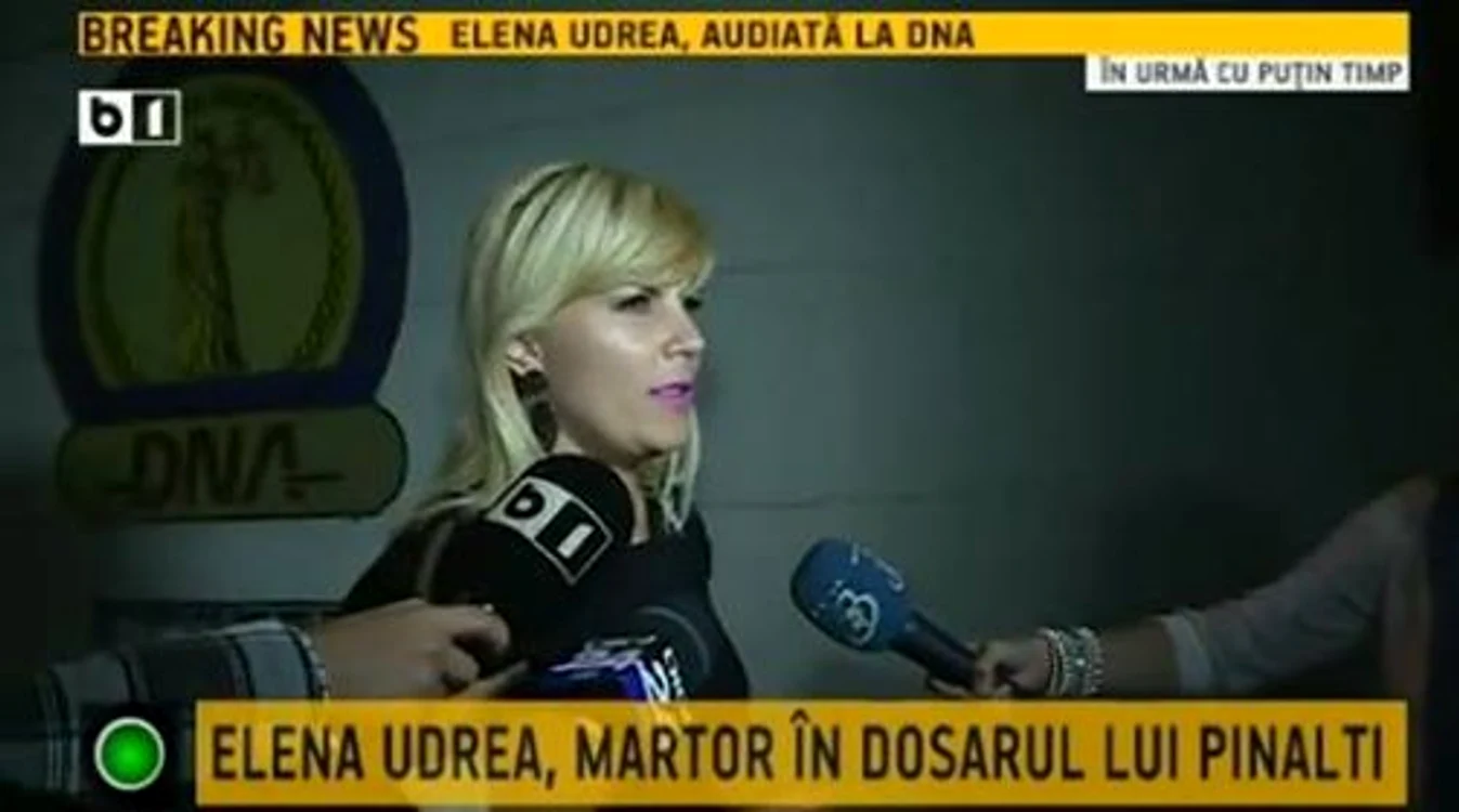Elena Udrea la ieşirea din sediul DNA