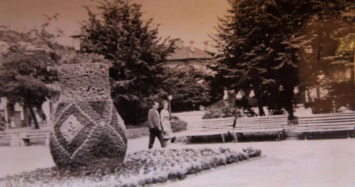 Parcul din centrul vechi al Hunedoarei. Arhiva primăriei.