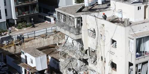 israel lovit de rachete din iran FOTO: X/@CrazyVideosOnly