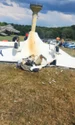 Avion de mici dimensiuni prăbușit  Foto ISU Hunedoara (3) jpg