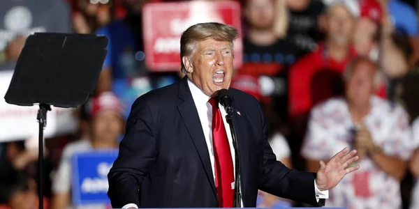 Donald Trump la primul miting postprezidential FOTO EPA-EFE