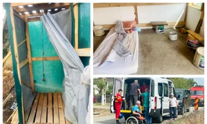 Un nou „azil al groazei” în România. 27 de persoane vulnerabile, ridicate din casa unui bărbat din Olt FOTO: Pref. OT