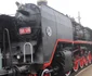 O locomotiva cu aburi a fost pusă pe o şină separată în gara din Cluj