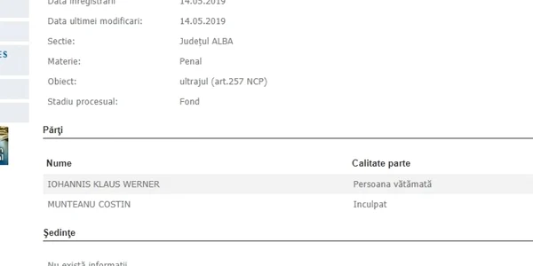 ultraj presedinte detinut