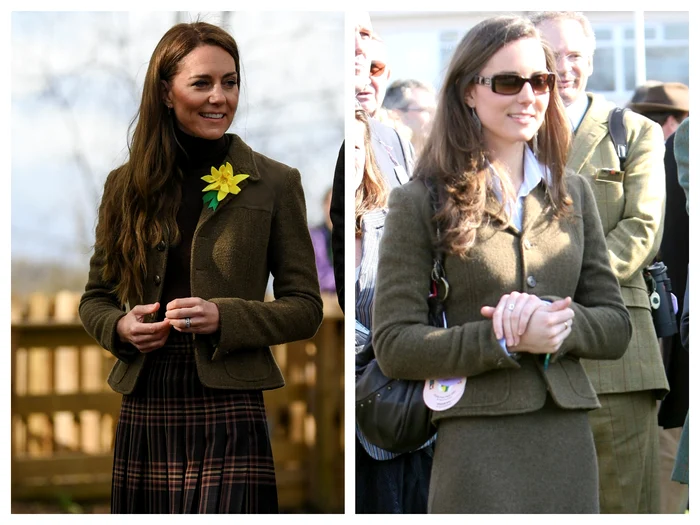 Kate Middleton jachetă veche colaj jpg