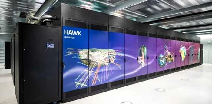 Supercomputerul Hawk. FOTO Ben Derzian / HLRS