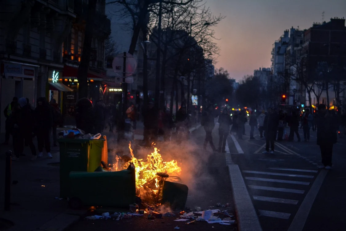 Proteste la Paris față de reforma pensiilor. FOTO Profimedia