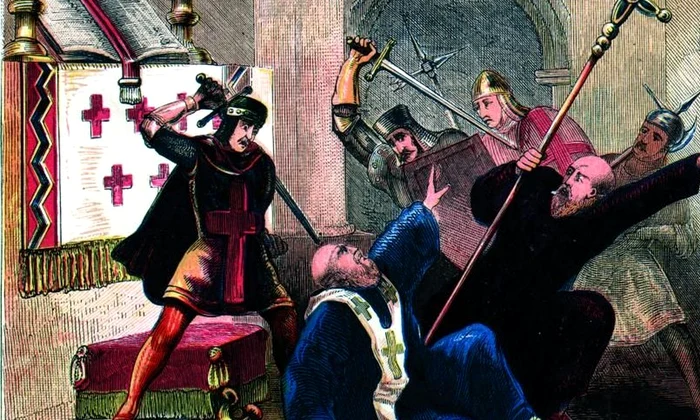 Asasinarea lui Thomas Becket, decisă la petrecerea regelui jpeg