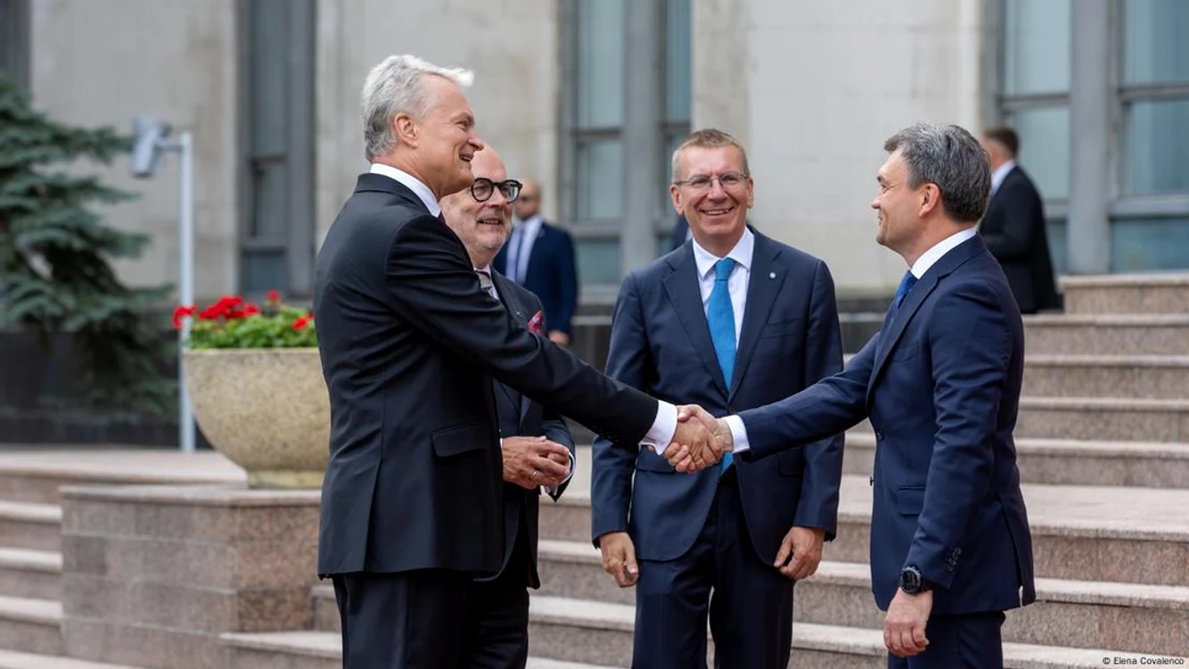 Premierul Republicii Moldova, Dorin Recean, alături de cei trei președinți ai țărilor baltice